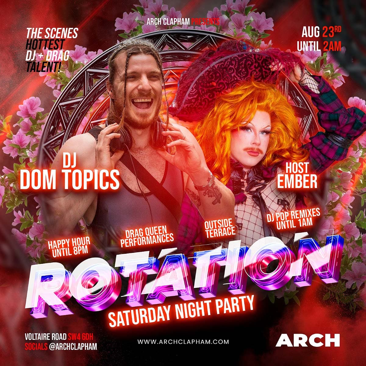 Rotation! At Arch Clapham on Saturdays