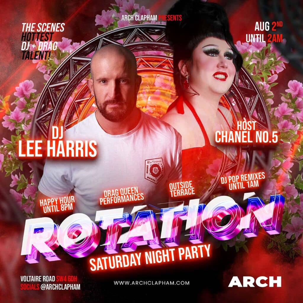 Rotation! At Arch Clapham on Saturdays