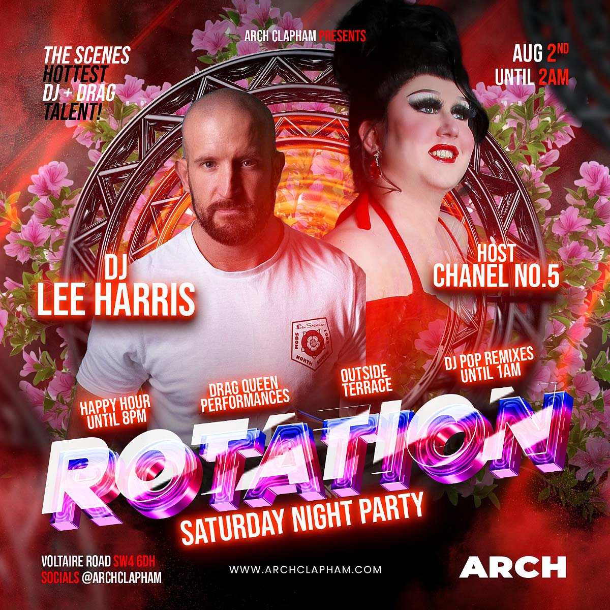 Rotation! At Arch Clapham on Saturdays