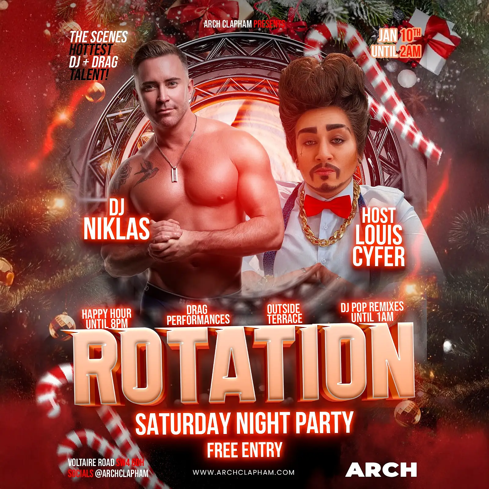Rotation! At Arch Clapham on Saturdays