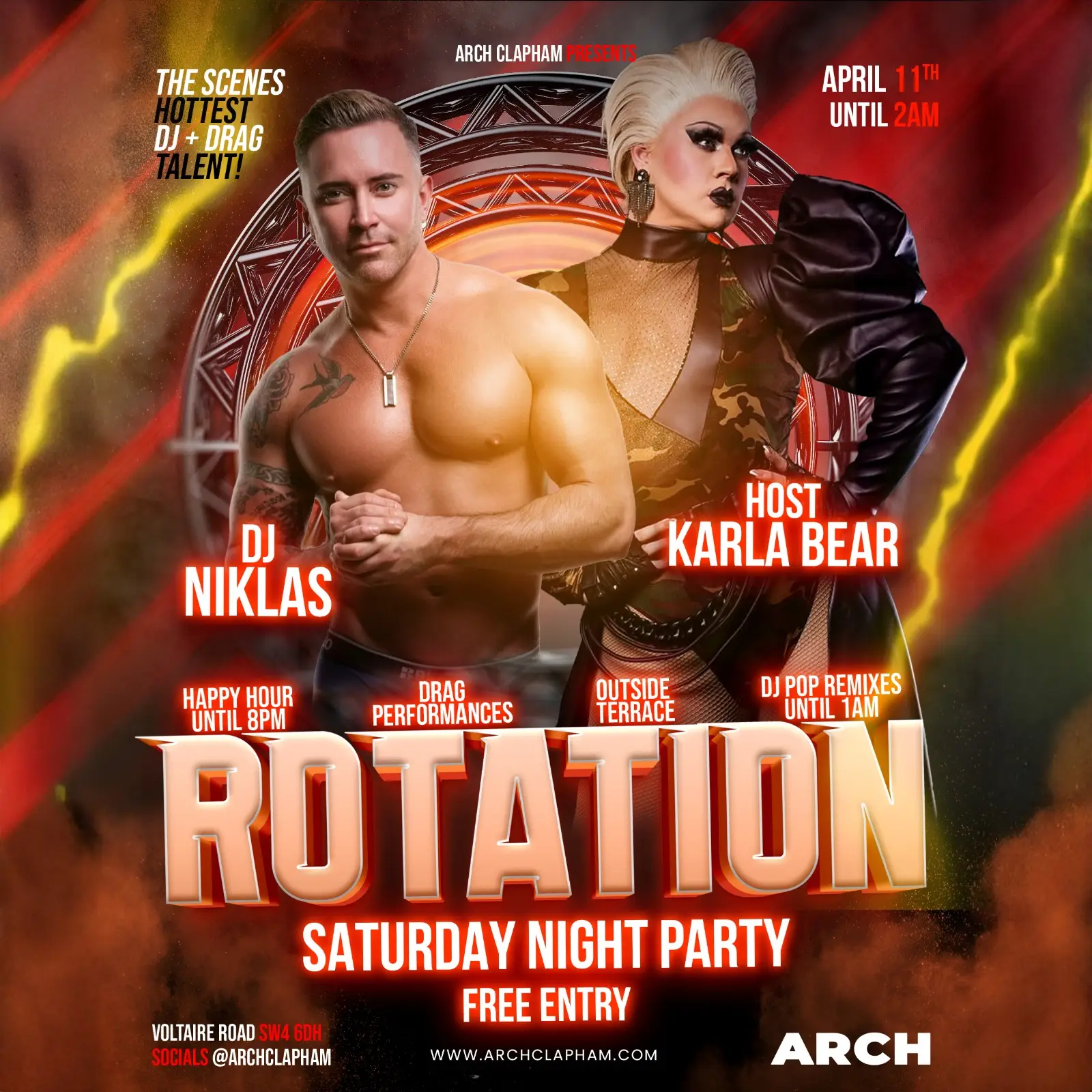 Rotation! At Arch Clapham on Saturdays