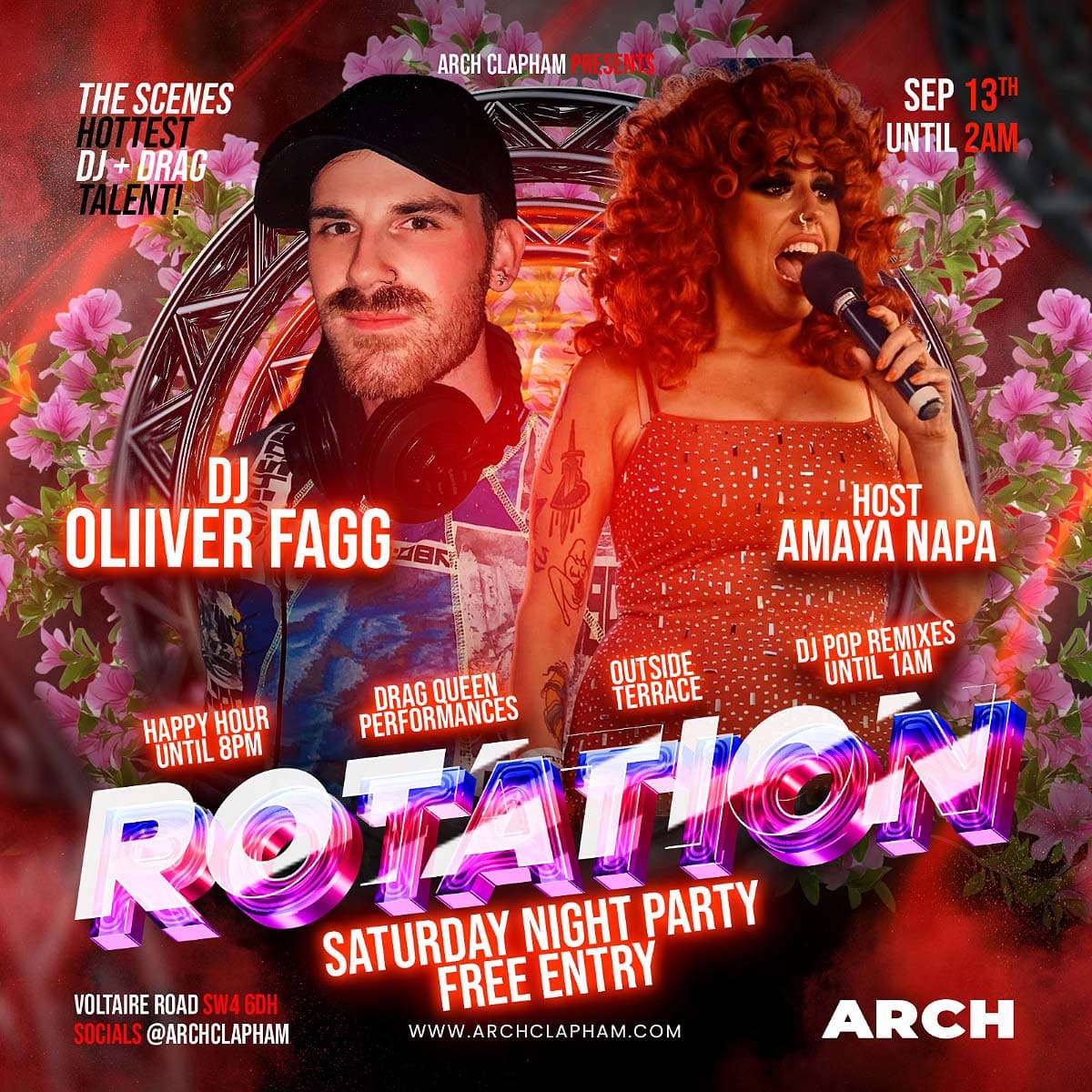 Rotation! At Arch Clapham on Saturdays