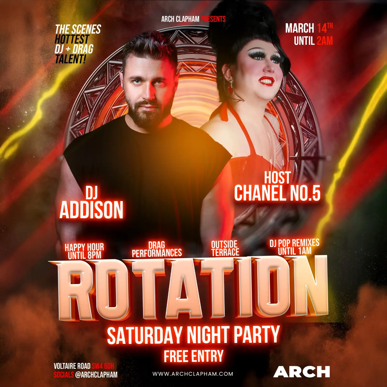 Rotation! At Arch Clapham on Saturdays