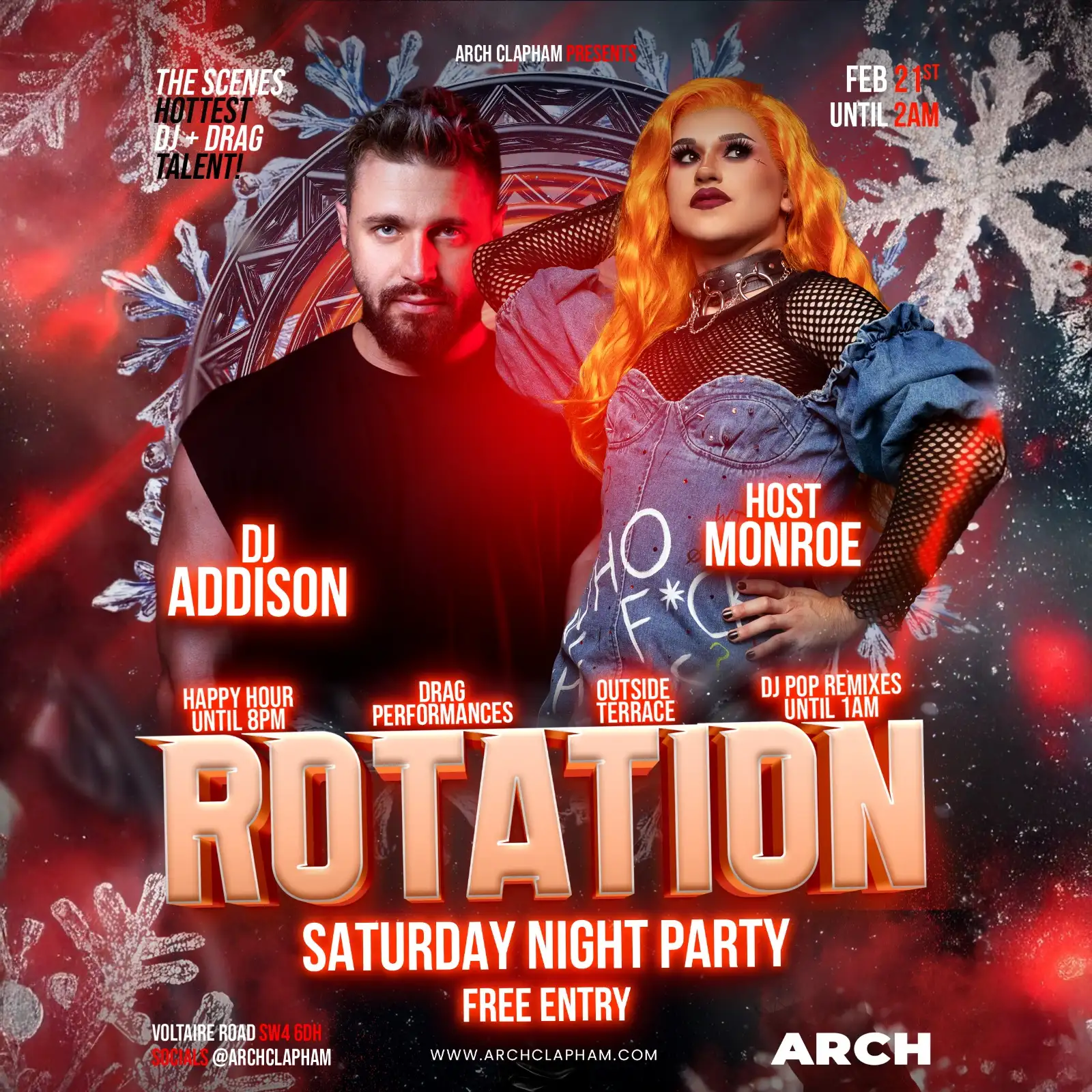 Rotation! At Arch Clapham on Saturdays