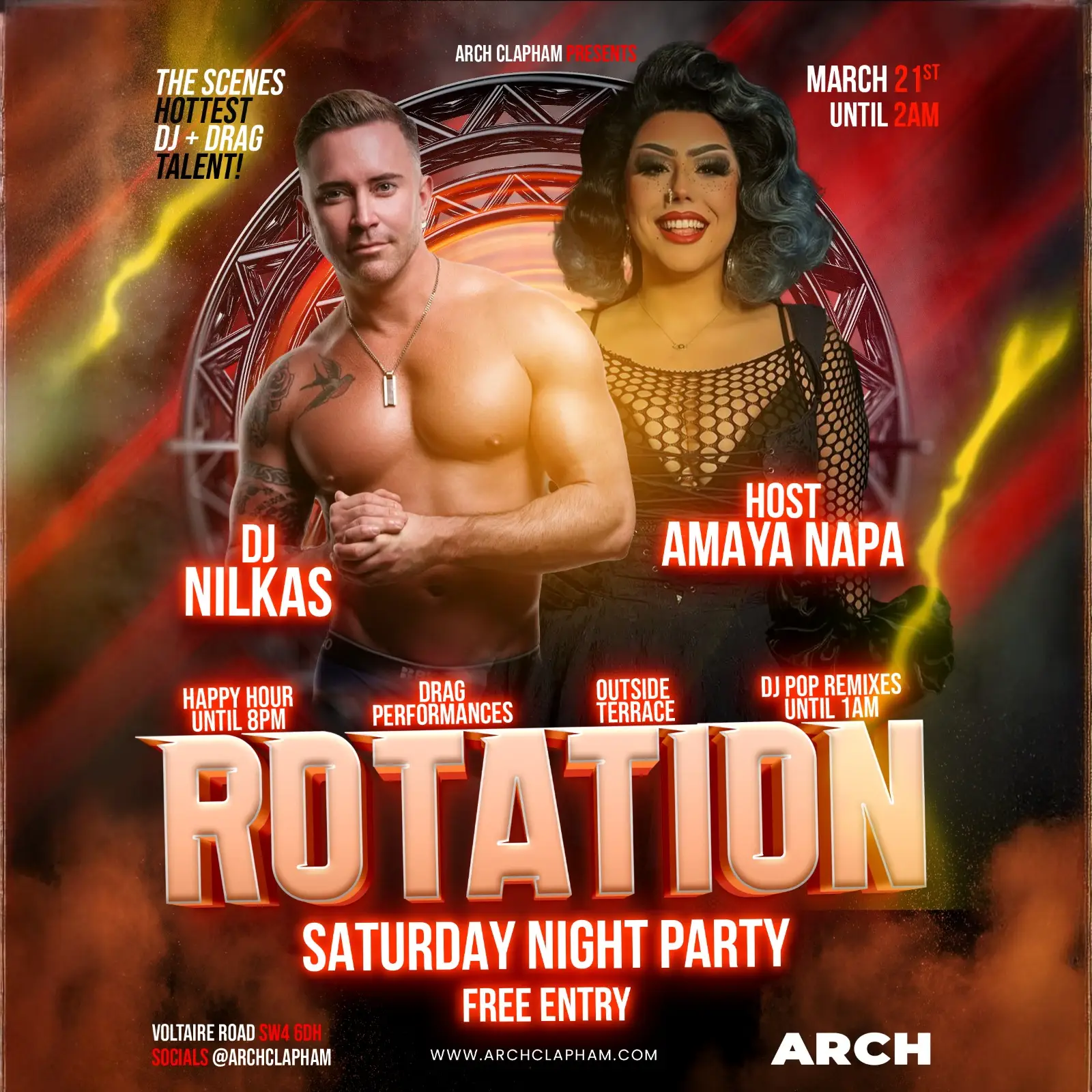 Rotation! At Arch Clapham on Saturdays