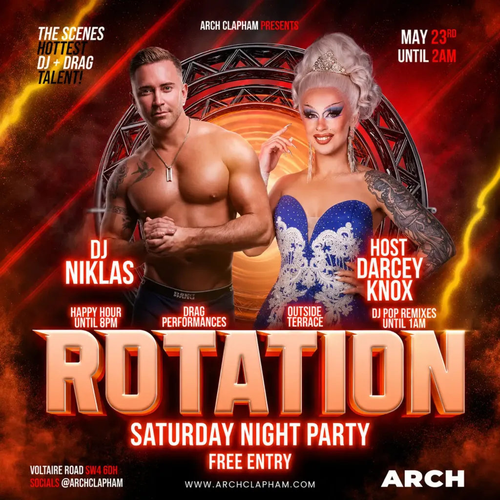 Rotation! At Arch Clapham on Saturdays