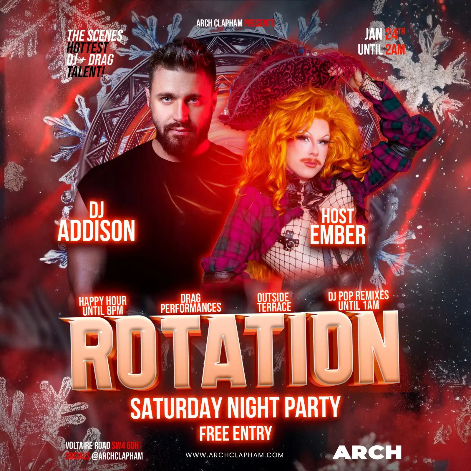 Rotation! At Arch Clapham on Saturdays