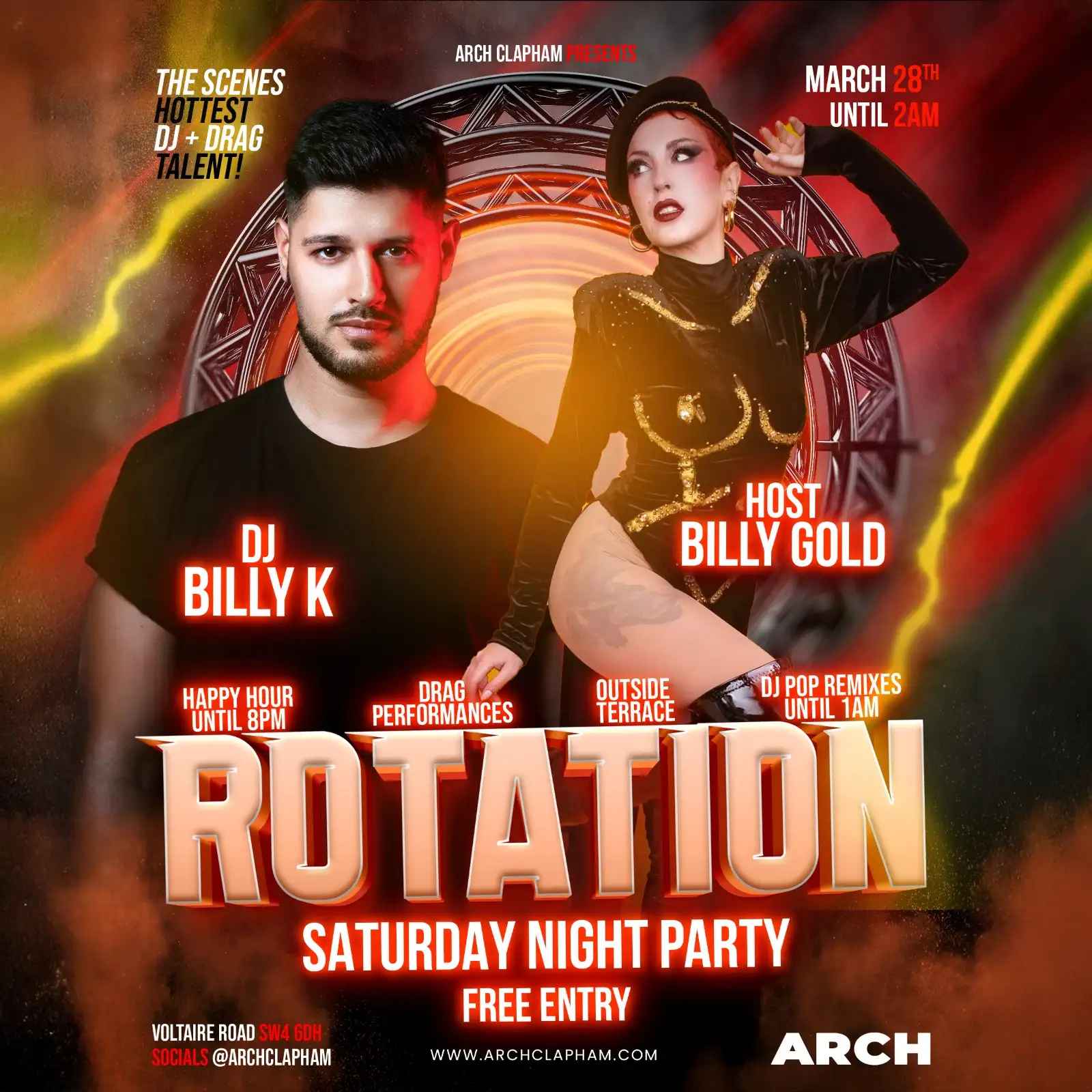 Rotation! At Arch Clapham on Saturdays