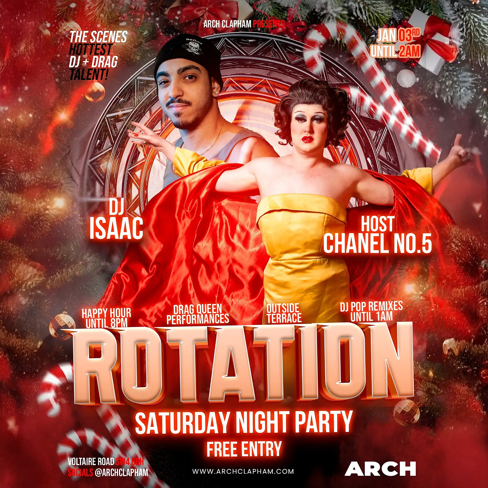 Rotation! At Arch Clapham on Saturdays