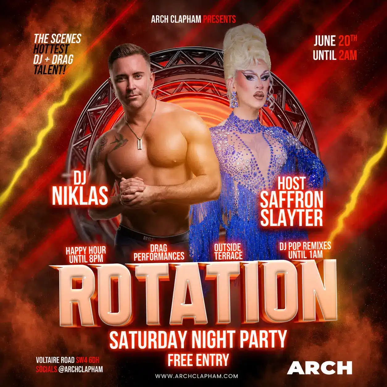 Rotation! At Arch Clapham on Saturdays