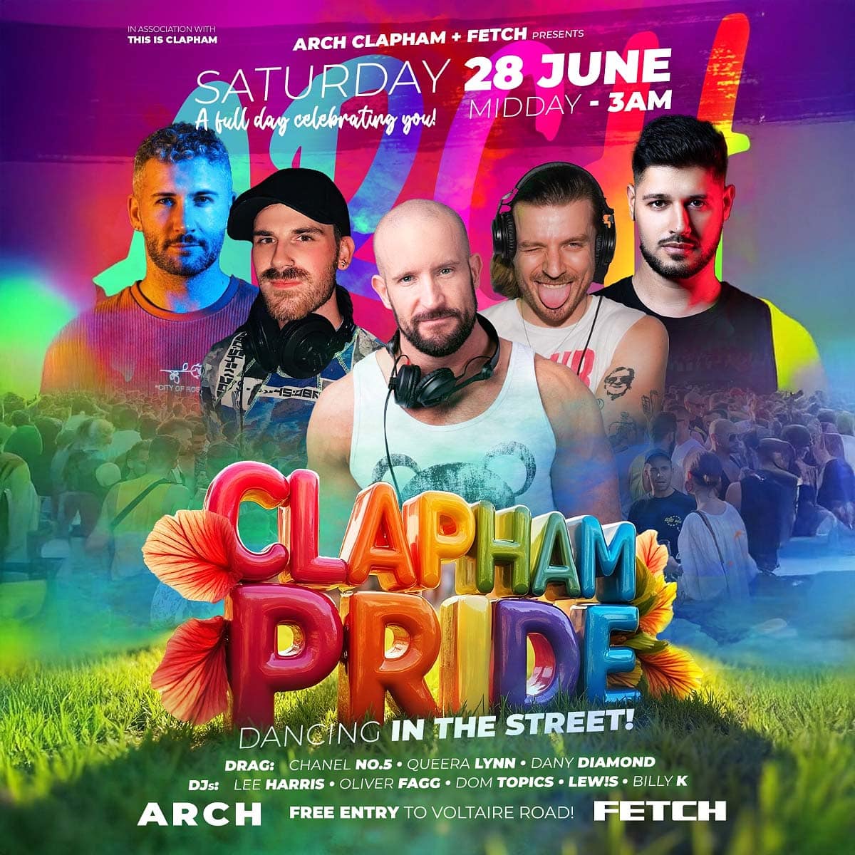 Clapham Pride 2025 at Arch Clapham