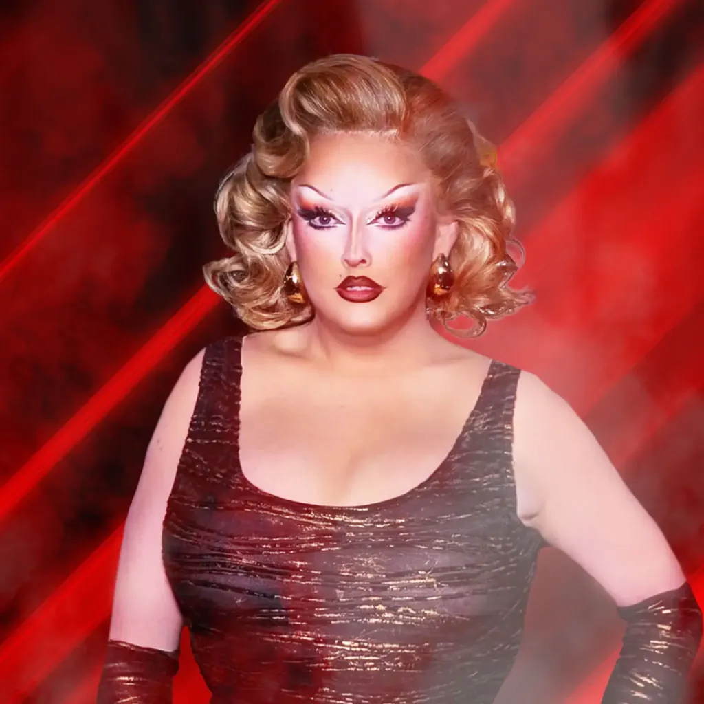 Polly Glamorous, one of the fabulous hosts keeping you entertained at Arch Clapham. Possibly the best gay bar in London!